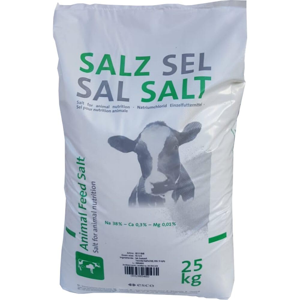 K+S Esco Viehsalz fein 10x25kg Rinder Pferde Schafe Ziegen Wild Salz Streusalz