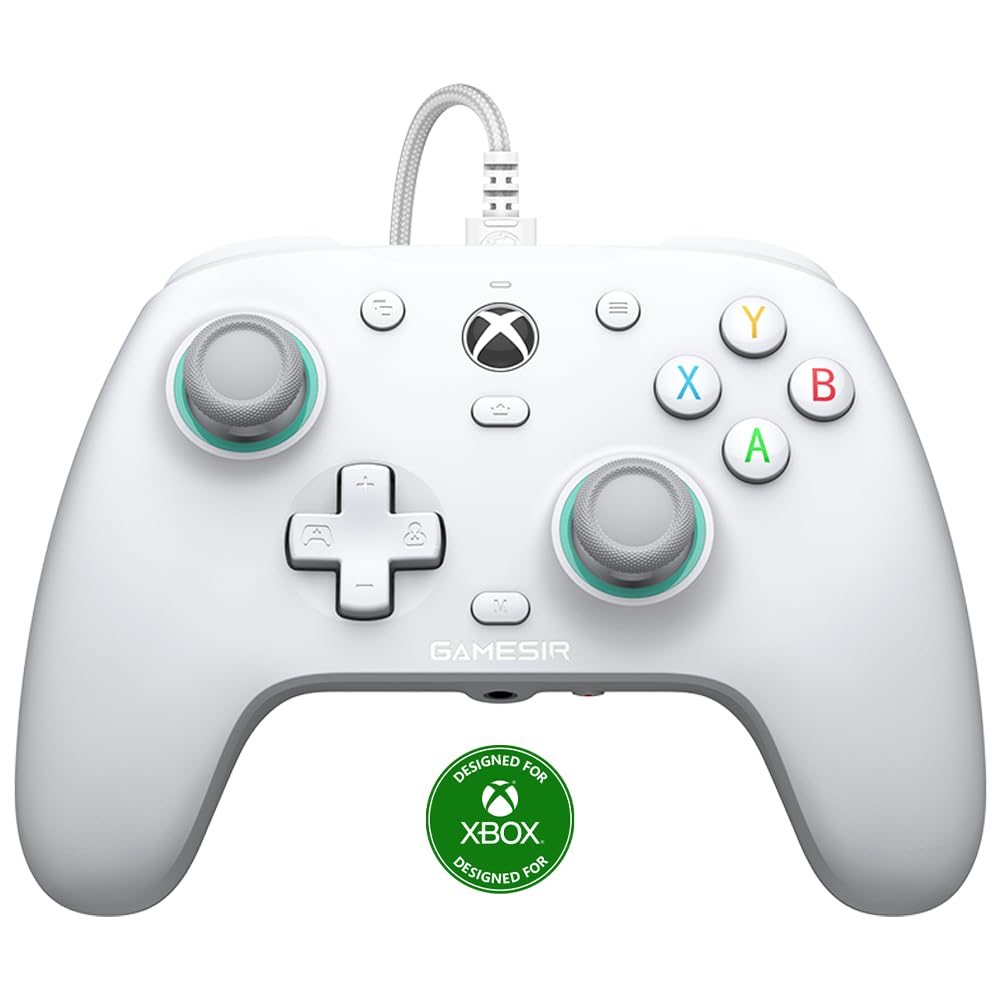 Product image of GameSir G7 SE Wired Xbox Controller with Hall Effect Joysticks and Hall Triggers, Works with Xbox Series X|S, Xbox One, Windows 10/11 PC, Officially Licensed for Xbox, 1000hz, Mappable Back Buttons(White)
