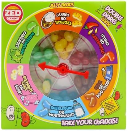 Zed Candy Double Dares Game, 100g Assorted Weird and Fruit Flavoured Jelly Beans (1)
