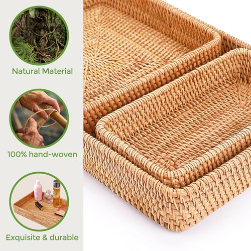Rattan-Serving-Tray-Set-of-3-Rectangle-Woven-Tray-Wicker-Storage-Basket-Wicker-Baskets-for-Organizing-Natural-Wicker-Decorative-Serving-Baskets-for-Organizing-Tabletop-Bathroom-Kitchen-Counter Rattan Serving Tray Set of 3 Rectangle Woven Tray Wicker Storage Basket Wicker Baskets for Organizing Natural Wicker Decorative Serving Baskets for Organizing Tabletop Bathroom Kitchen Counter