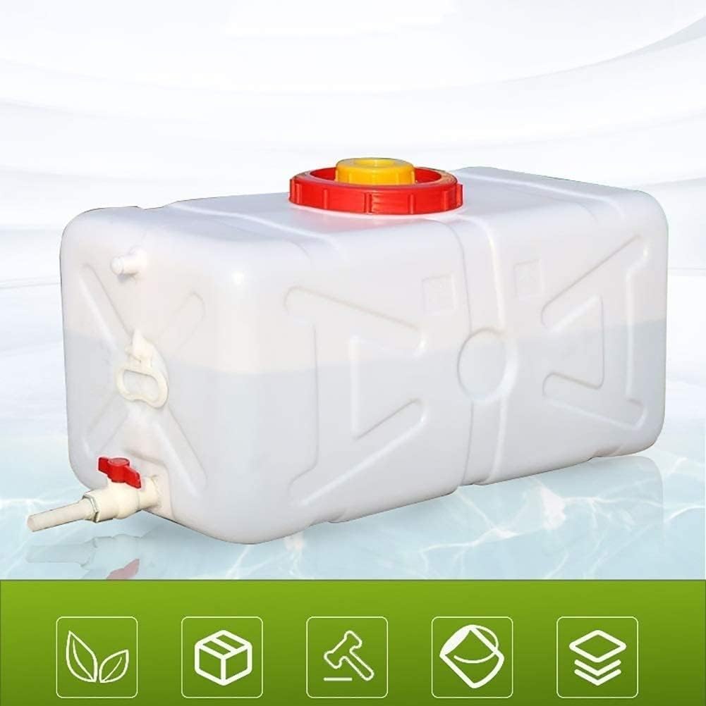 Water Container Water Carrier Horizontal Rectangular Water Tank White Thickened Outdoor Vehicle Water Tank (Size: 50L)
