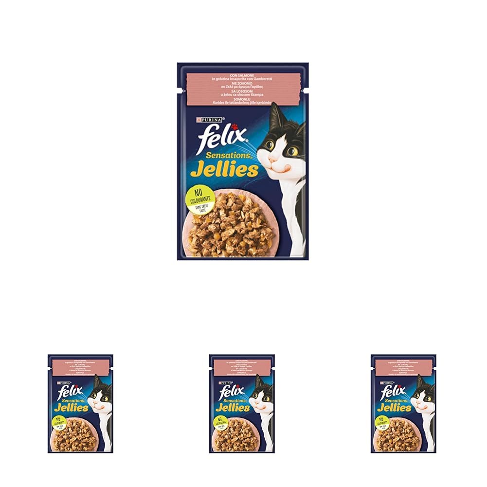 Felix Sensation Somon & Karidesli Kedi Yaş Mama 85 gr (4 paketi)