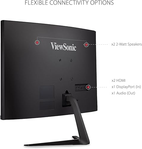 Miniatura 6 de ViewSonic VX2718-2KPC-MHD Monitor de juegos curvado de 27 pulgadas 1440p 1ms 180Hz con FreeSync Premium, cuidado de los ojos, HDMI y puerto de