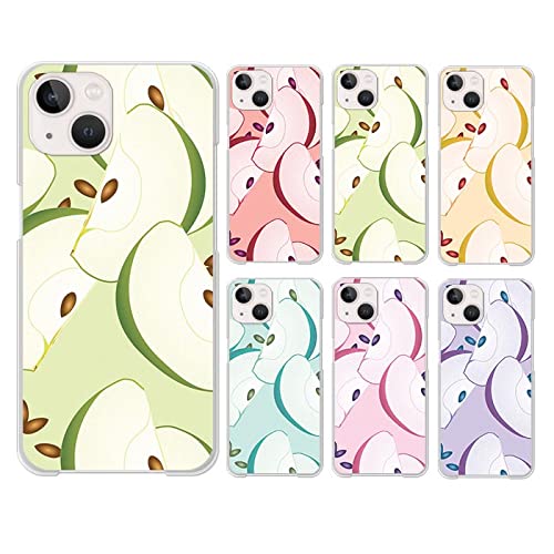 Amazon.co.jp: スマホケース クリアケース ハードケース 透明 林檎  