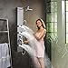 ROVOGO 304 Stainless Steel Shower Panels System with 8-inch Rainfall Shower, 6 Body Jets and 5-Setting Handheld Shower Wand, Shower Tower with Adjustable Head, Brushed