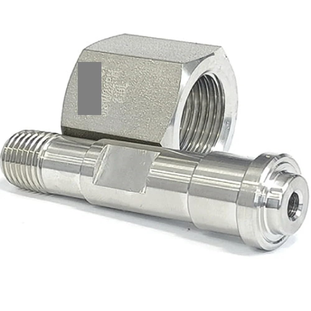 Conector de tubería de acero inoxidable SUS316L, soldadura automática, JISW22 hembra derecha a tubo de 1/4", acoplador