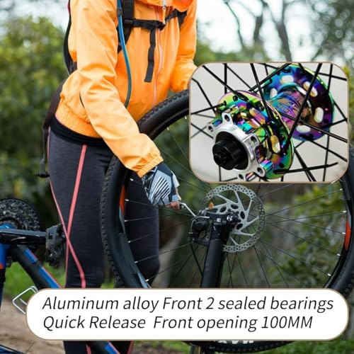 Roues VTT double paroi alliage avec moyeu HG pour cassette de vélo - 4