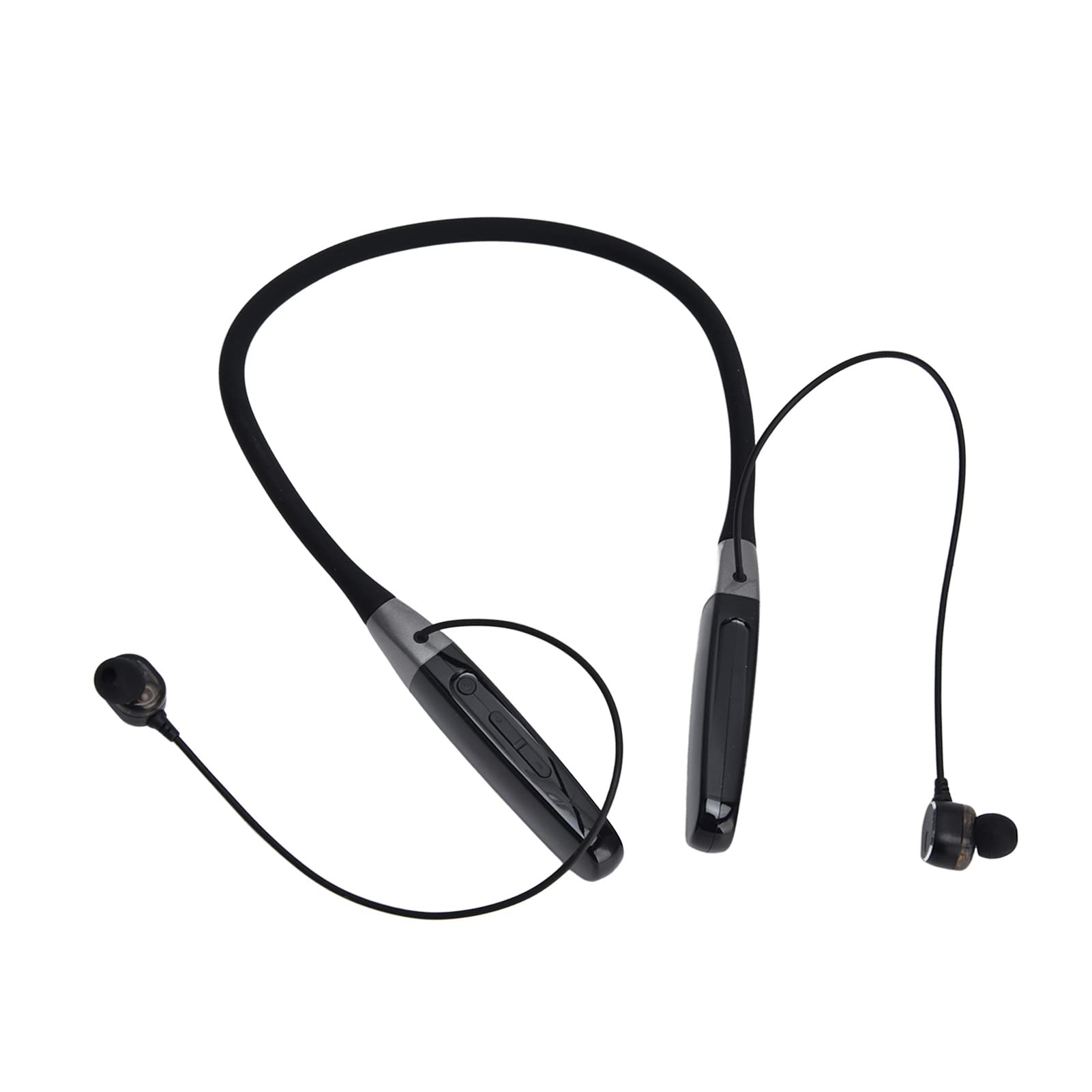KUIDAMOS Auricolare Wireless da Appendere Al Collo con Display LED e Memoria 32G per Uso sportivo. Design Leggero e Confortevole con Tracolla