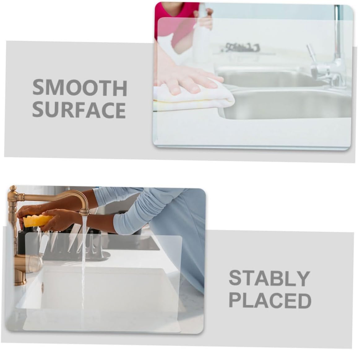 WOONEKY 4pcs Bath Splash Guard for Bathtub Corner Easy to Install Shower Water Barrier for Washbasin and Sink Stylish Design for Safety and Easy Maintenance