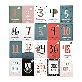 【Un regalo perfecto de nacimiento】 – Envuelto en una bonita caja de kraft impresa, las tarjetas de enlace son el regalo perfecto para una futura mamá.