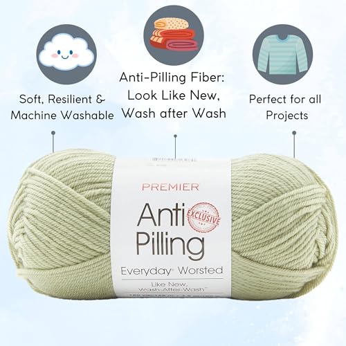 Lana Premier Yarns Meadow pack de 6 madejas acrílicas Worsted Medium 4 con bolsa 3