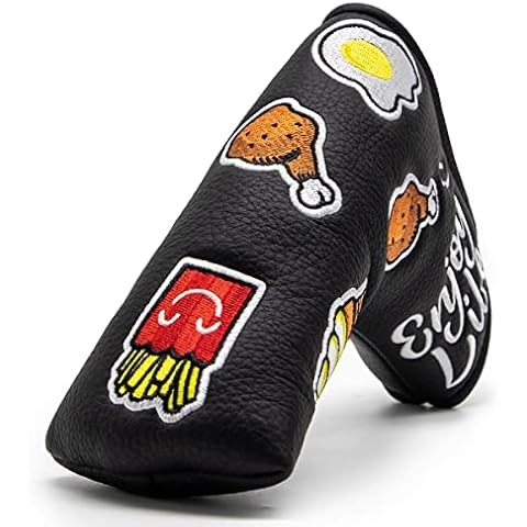 Funny Western Foods Golf Putter Head Cover, Magnetic Blade Putter Headcover fits for Scotty Cameron, Taylormade Mytp Putters Cover
