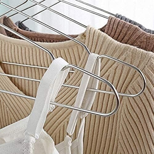 20Pcs Hangers for Clothes Stainless Steel Coat Hangers Anti-Slip and Durable Space Saving 40 Cm