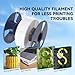 SUNLU PLA 3D Printer Filament PLA Filament 1.75mm, Neatly Wound 3D Printing Filament 1.75mm, Dimensional Accuracy +/- 0.02 mm, Fit Most FDM 3D Printers, 1kg Spool (2.2lbs), Wood Color