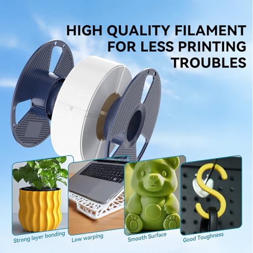 Image of SUNLU PLA 3D Printer Filament PLA Filament 1.75mm, Neatly Wound 3D Printing Filament 1.75mm, Dimensional Accuracy + /- 0.02 mm, Fit Most FDM 3D Printers, 1kg Spool (2.2lbs), Mint Green