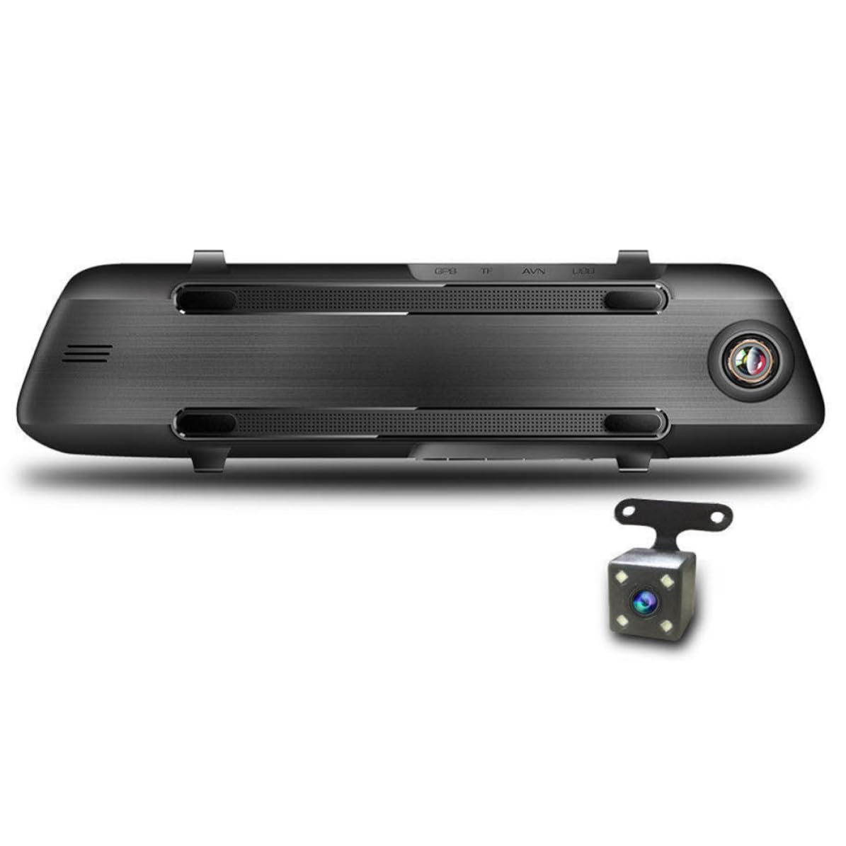 Dash Cam Auto Doppia 1080p Schermo Ips Touch 4, 5 Pollici Nero | Rilevamento Movimento, Registrazione in Loop, Obiettivo Grandangolo, 32gb