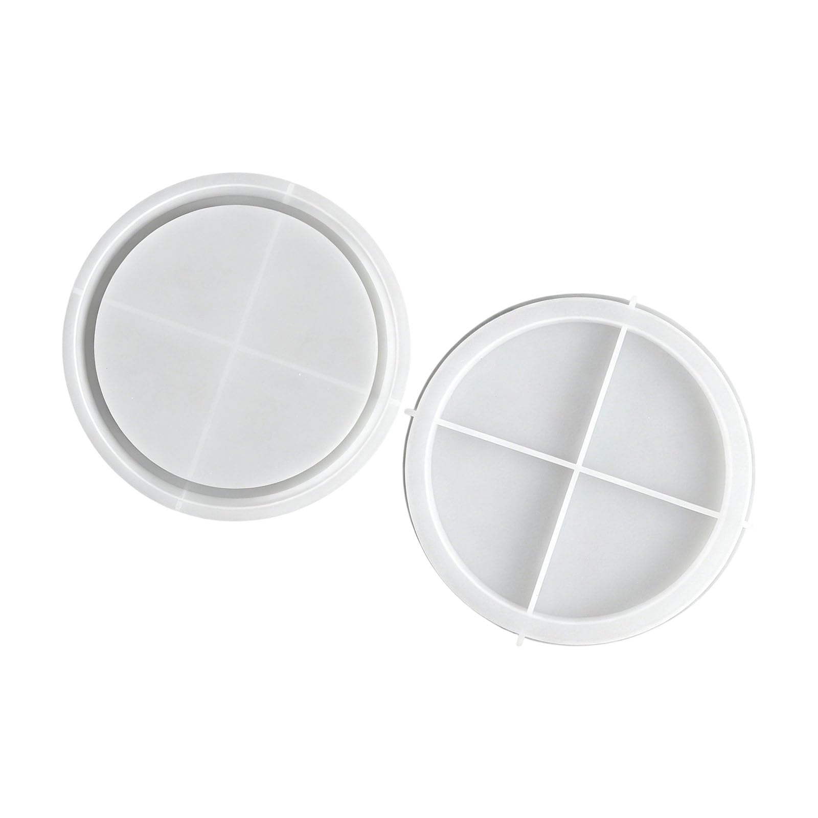 Elnwnnkc Pliable Round Form for Tray Casting, Silicone Shape for Trinket Tray, Resin Projects, and Decor Making Round Silicone Mold Resin Mold Trinket Casting Decor Pliable Form