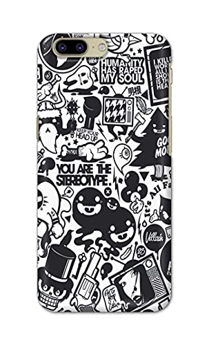 Image of Printed Hard Back Cover Case for OnePlus 5 Back Cover (Mixed Cartoon) -1302