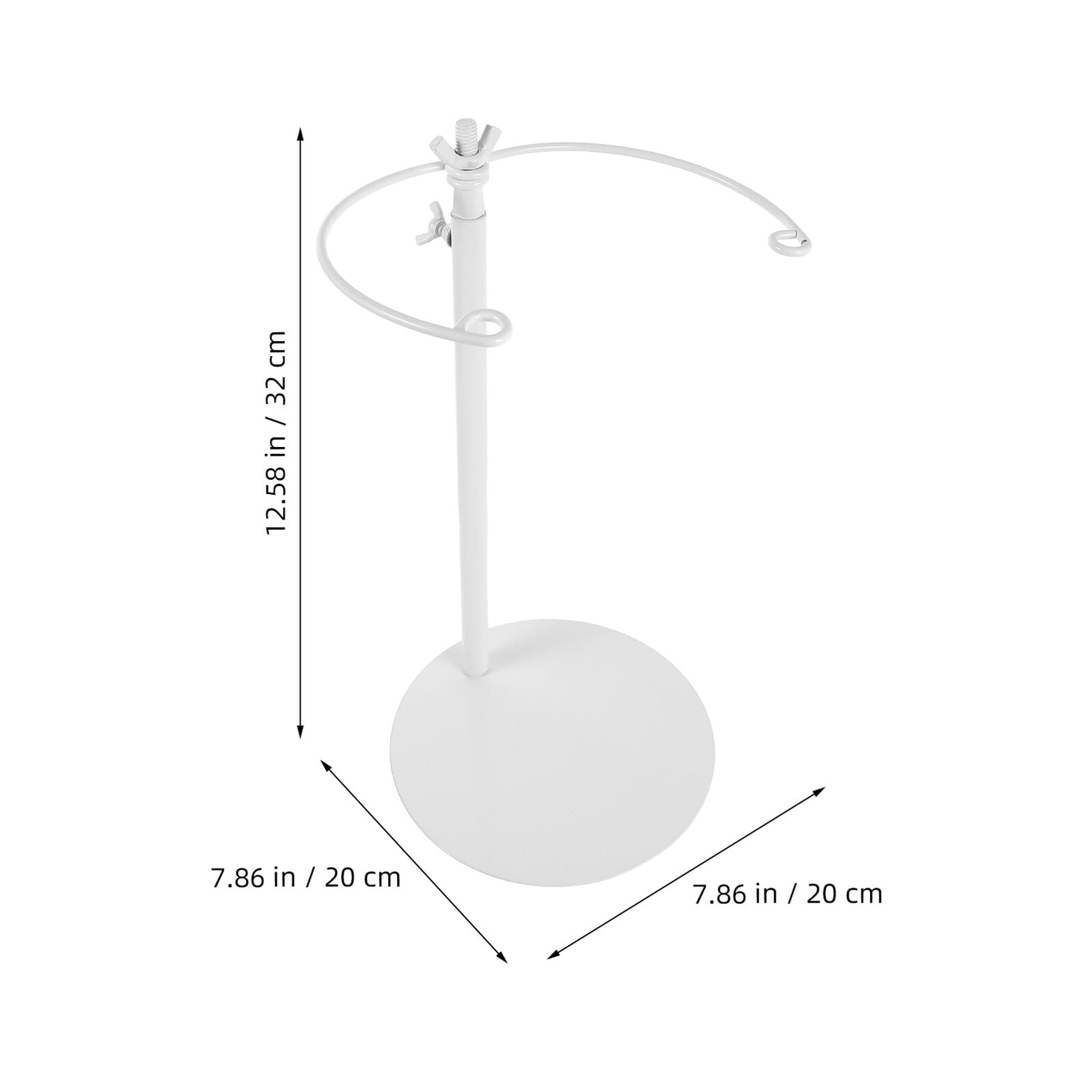 Supporto per Bouquet Regolabile in Ferro Bianco Design Elegante e Pratico per Esposizioni di Fiori e Forniture per Negozi di Fiori