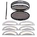 Produktbild Hanyia Eyebrow Stamp Kit Augenbrauen Pulver Wasserdicht Mit Augenbrauen Schablonen Pinsel Werkzeuge mit 2, 3 Augenbrauen Formen