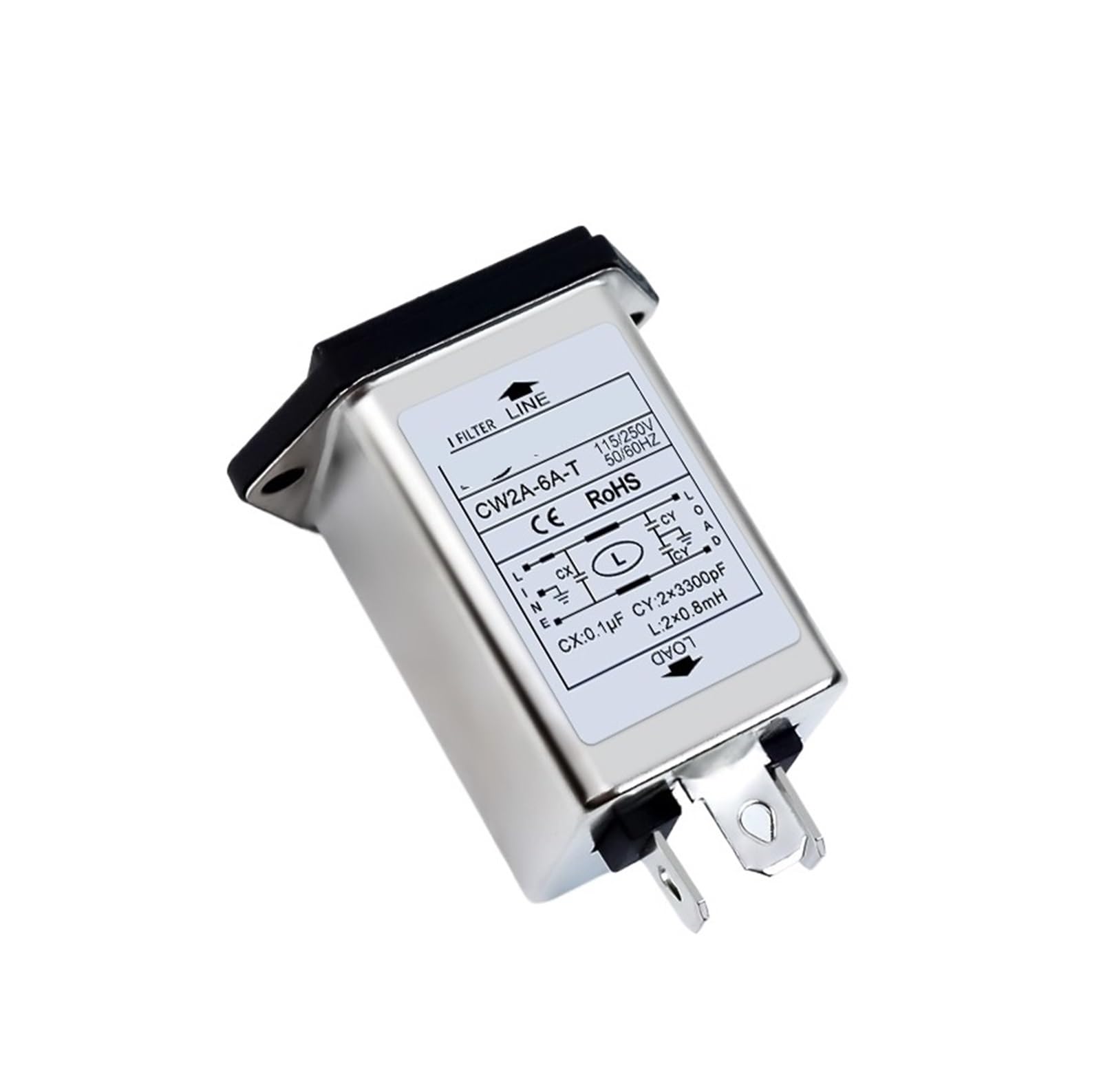 Prise à fusible unique CW2A-10A-T anti-interférence pour courant stable 220V