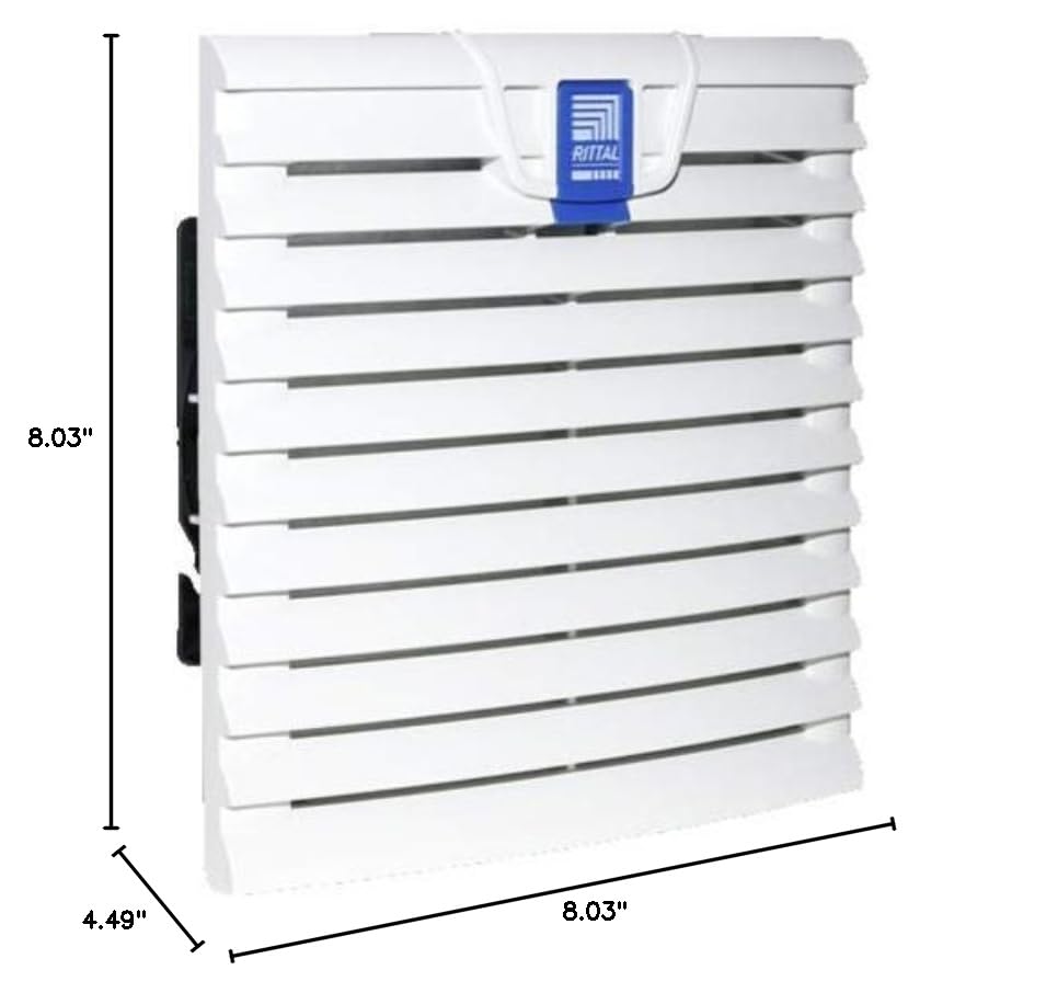 Rittal TopTherm Filter Fan with dimensions