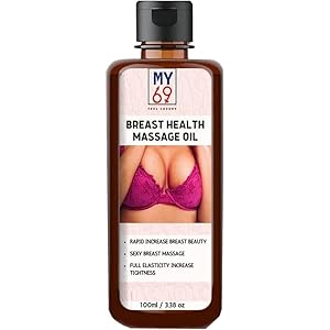 BlueQueen Natural Breast Enhancement Essential Oil, Bust Firming Lifting Massage Oil to Support Breast Health, A Self-Care Oil Made with Organic Botanicals and Essential Oils (3.38 fl oz)