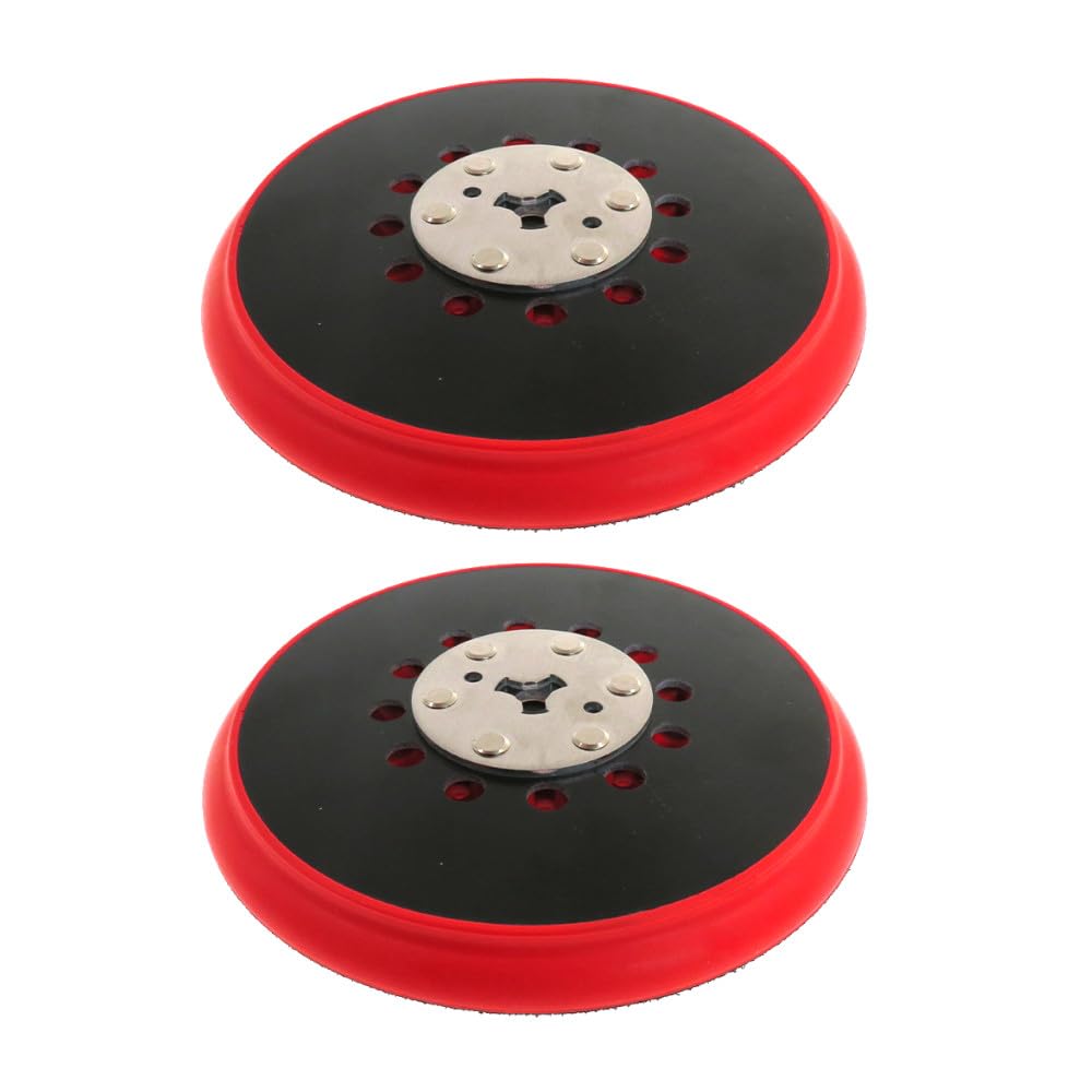Trade-Shop - Platos de lijado (2 unidades, 150 mm, 72 orificios, con cierre autoadherente, compatibles con lijadoras excéntricas M8, repuesto para Bosch 2, 608, 601, 335, 2.608.601.335, RSM6045)