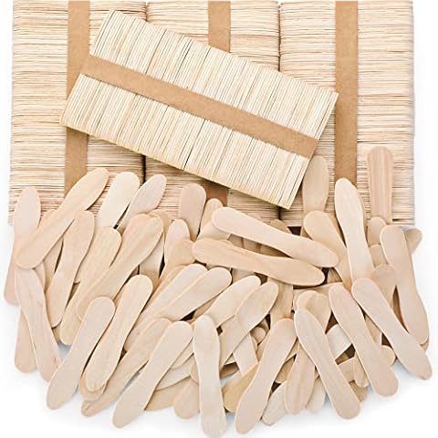 Nuogo 1500 Pcs Wooden Ice Cream Sample Spoons Bulk Disposable Honey Gelato Tasting Sticks Cutlery Mini Wood Chocolate Hot Cocoa Essential Small Wedding Dessert Spoon for Eating Sampling Craft 3 Inches Cover