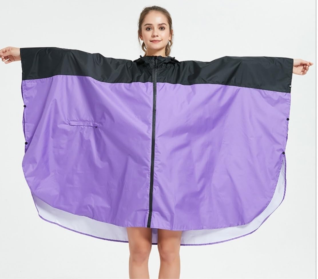 Poncho Pioggia Poncho Impermeabile Poncho Da Donna Con Mantello Impiombato, Impermeabile, Zaino Allentato, Escursionismo All'aperto, Pesca, Giacca A Vento Cappotto di Pioggia Poncho Antipioggia ( Colo