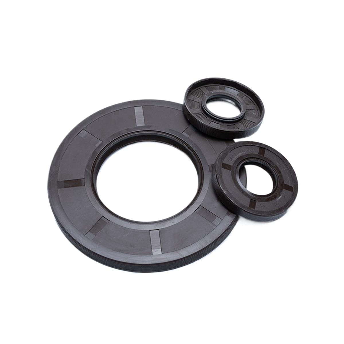 Chlikeyi 90X115x13mm Nitrile Rubber Skeleton Oil Seal Rotary Shaft Lip Seal Ring, Inner Diameter 90Mm Outer Diameter 115Mm Thickness 13Mm, 2Pcs, Silver,