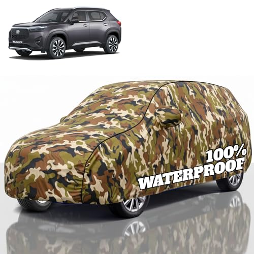 Image of Premium Polyester Car Cover Elevate All-Weather Protection from Rain, Dust & Sun | UV Resistant Fabric | Full Body Secure Fit for Outdoor & Indoor Parking Jungle