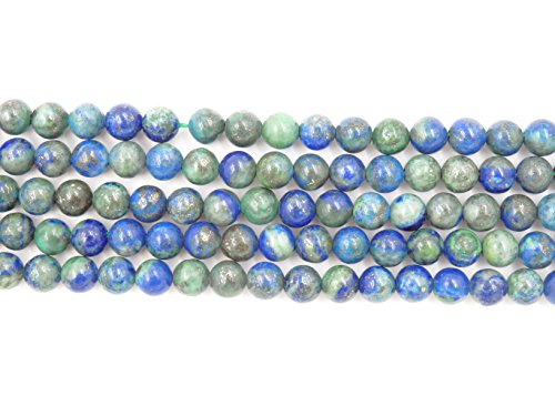 Fukugems Natural Stone Beads for Jewelry Making Sold per Bag 5 Strands Inside (Chrysocolla Treated, 8mm) - Image 3