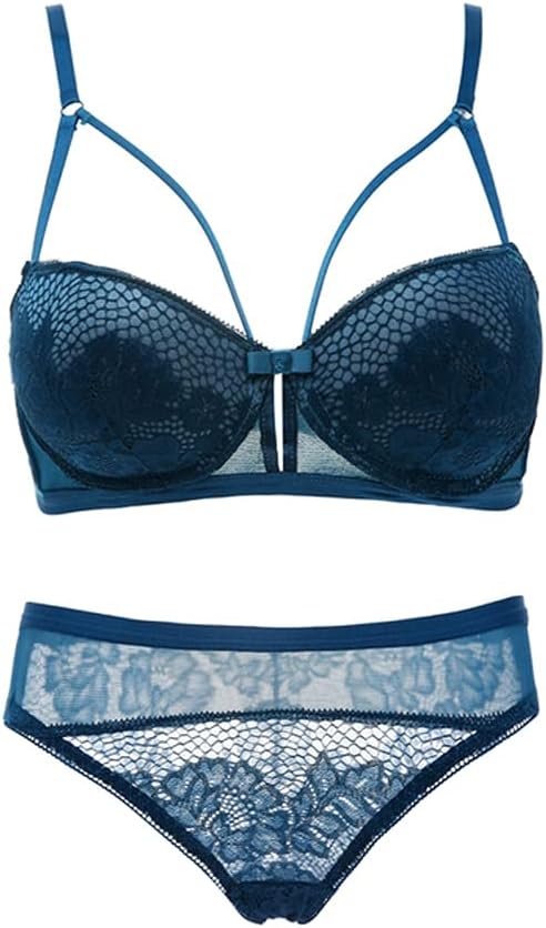 Cup Sexy Lace Bra Girl Beautiful Back Soft Steel Underwear Set