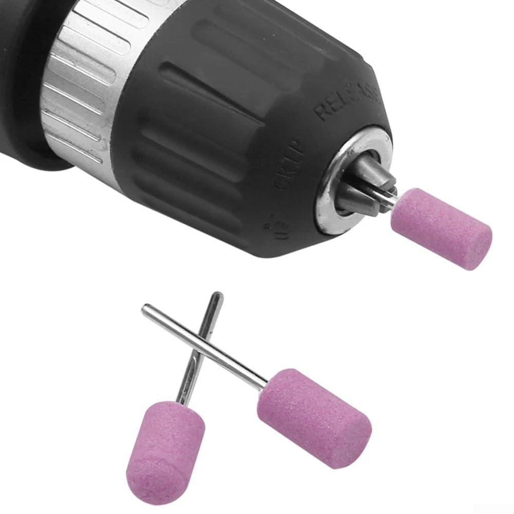 Set di 12 pietre abrasive montate per utensili rotanti tra cui teste di mola per metallo, legno, giada, uso fai da te