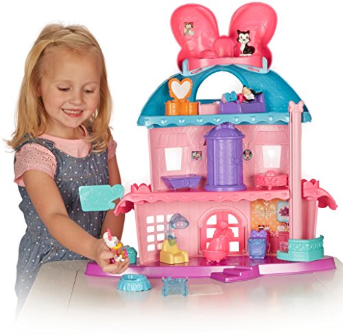 Minnie Mouse's Home Sweet Headquarters Is A 4-Level Dollhouse Playset With Five Rooms Of Play And Features Three Figures, 12 Play Pieces, An Elevator, And Minnie's Magic Turnstyler Fashion Closet. #TOP3