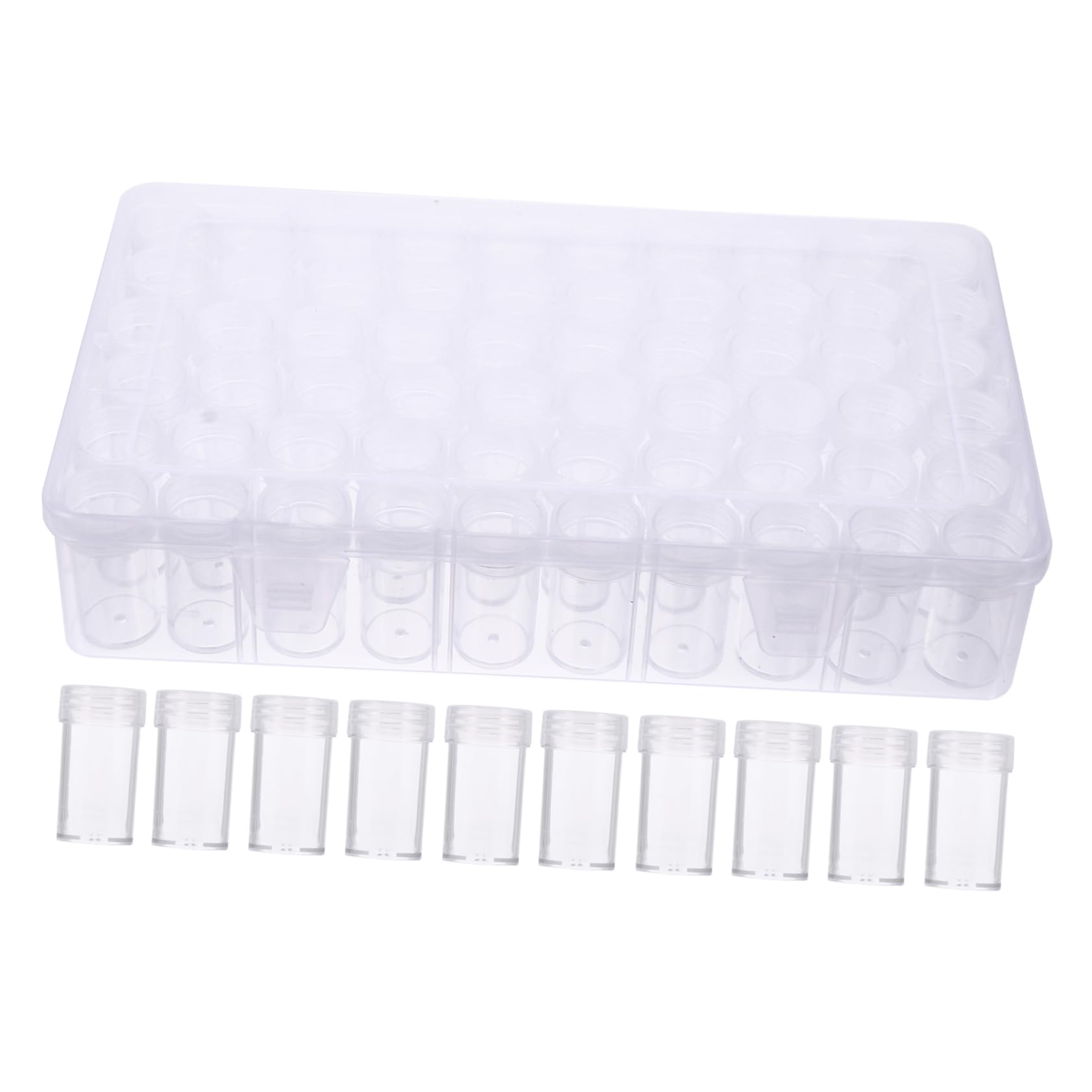Boîte plastique transparente 60 compartiments légère pour vos bijoux en voyage