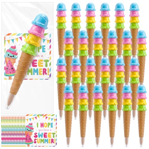 Stylos bille Eaasty en forme de glace pour remplir vos sacs à friandises
