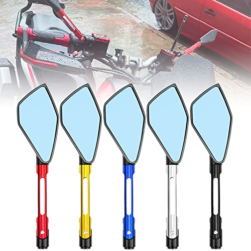 Guidon de moto en aluminium bleu anti-reflet guidon pour scooter et moto de route