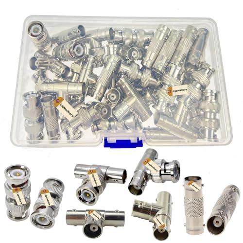 Conectores BNC pack 40 piezas para CCTV y video vigilancia miniatura 1