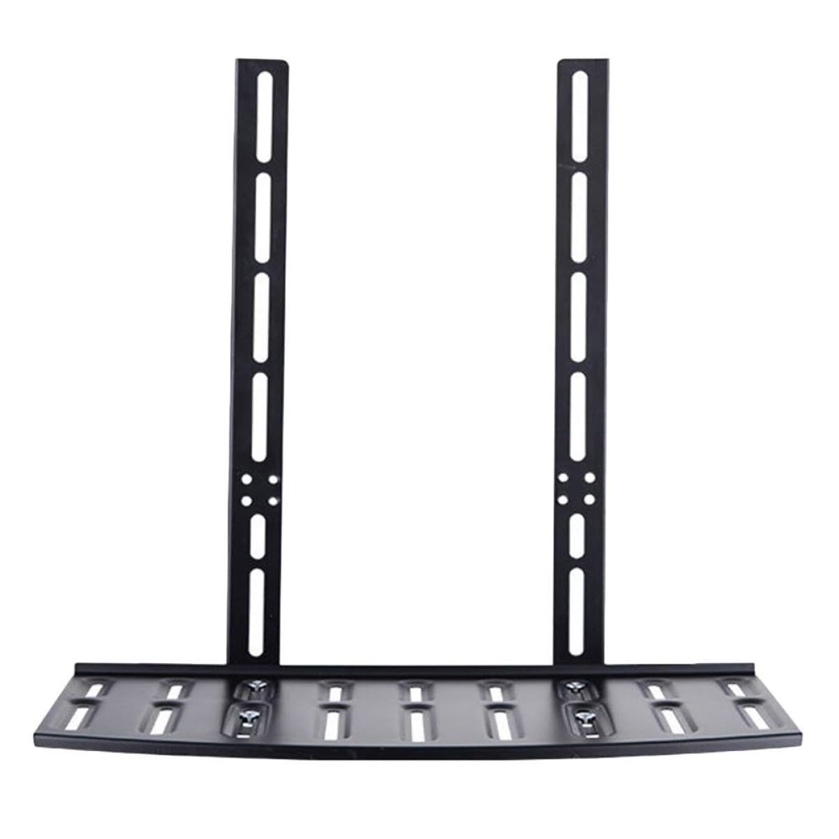 Mensola per Router da Parete senza Fori in Acciaio Nero