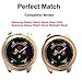 Greaciary Soft TPU Cover Compatible for Samsung Galaxy Watch 42mm Case 2018(for SM-R815 and SM-R810),2Pack Shockproof Case Cover Bumper Protector Rose Gold