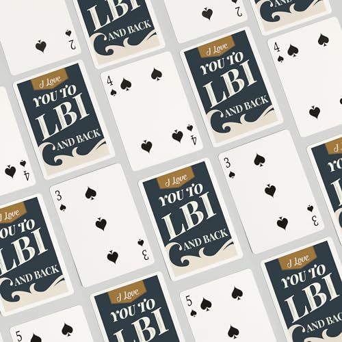 Lantern Press Love You to LBI and Back, Deck Poker 52 Cartas miniatura 4