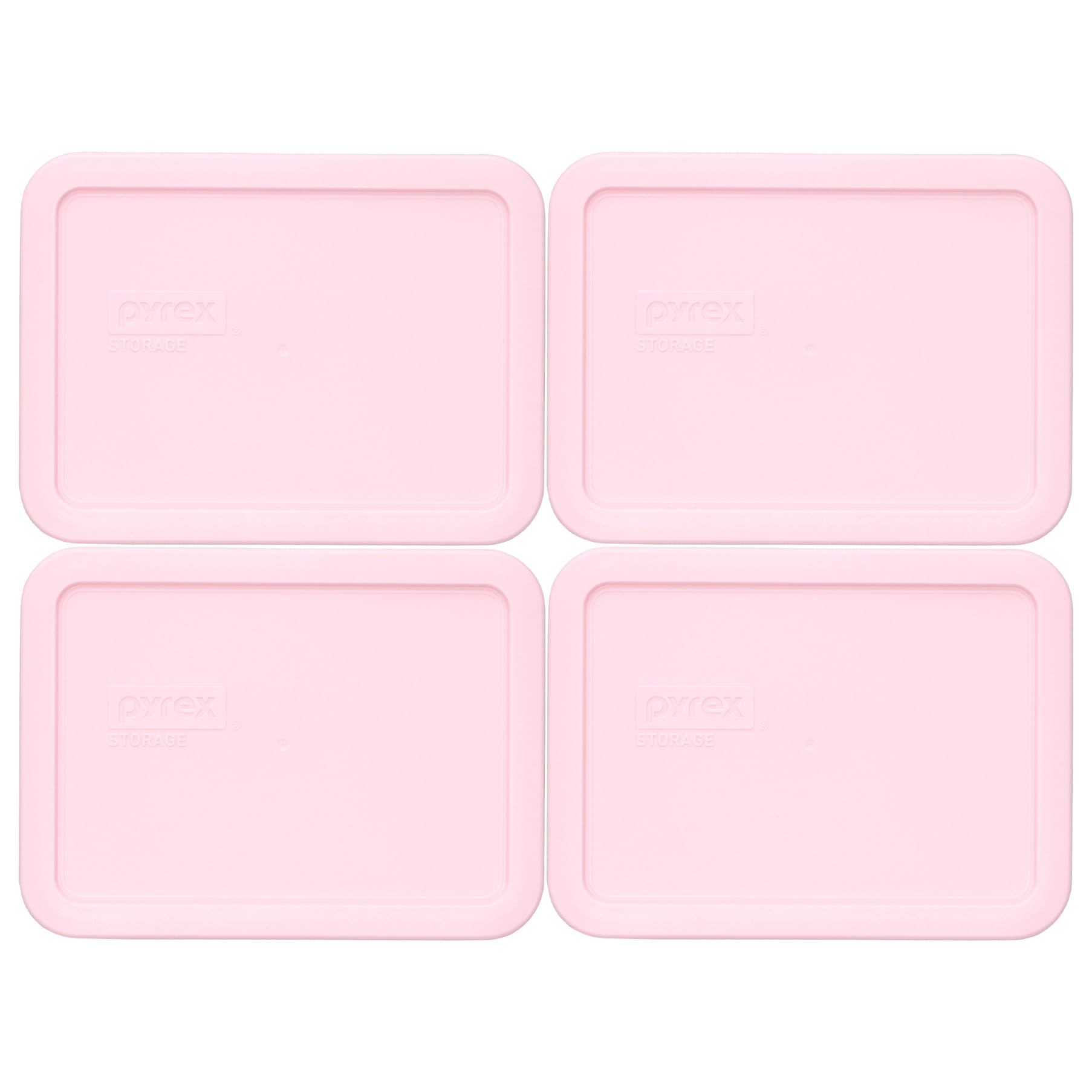 Tapa Pyrex 7210-PC evita olores en la nevera sustituyendo tapas rotas con este pack de 4 rosa