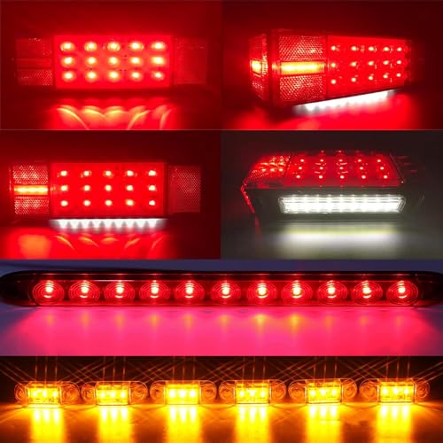 Image of LIMICAR LED Trailer Light Kit with 11-LED Light Bar and 6 Marker Lights