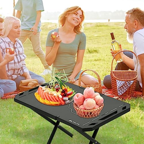 Mesas de acampamento dobráveis ​​ao ar livre, Mesa Dobrável de Alumínio para Camping, Miniescrivanin