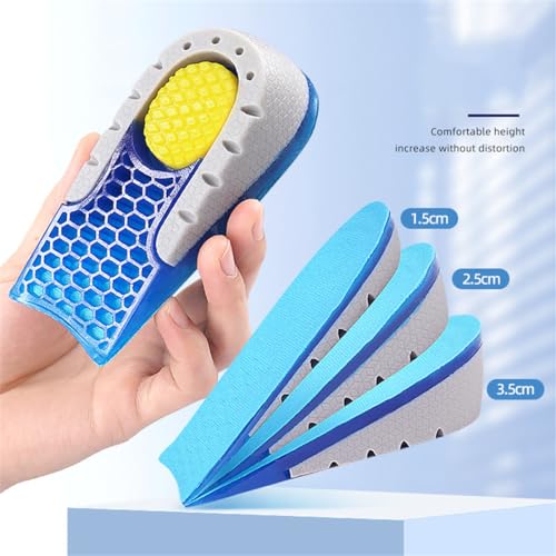 Plantillas elevadoras de altura 1 par para hombre y mujer miniatura 4
