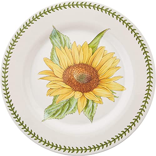 Portmeirion-Botanic-Garden-11-Dinner-Plates-Set-of-4-Sunflower-Motif-Durable-Melamine-BPA-Free-Dishwasher-Safe-Dinnerware-for-Indoor-Outdoor-Dining-Stackable-Dinner-Plates Portmeirion Botanic Garden 11 Dinner Plates Set of 4 Sunflower Motif Durable Melamine BPA Free Dishwasher Safe Dinnerware for Indoor Outdoor Dining Stackable Dinner Plates