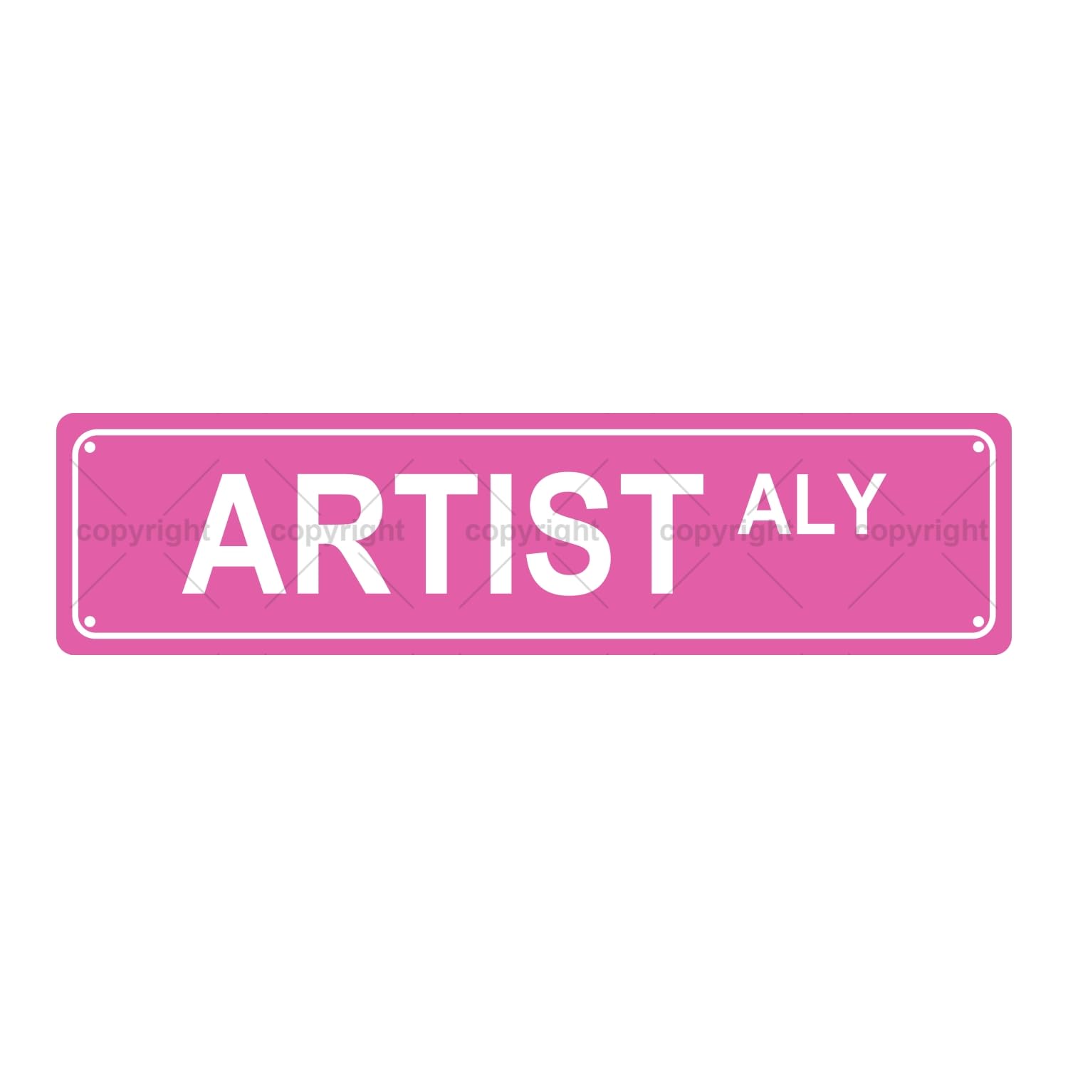 Artist ALY Occupation Metal Tin Street Sign Bar Cafe Garage Cave Home Room Wall Bathroom Farmhouse Garden Porch Patio Decor,4x16 Inch