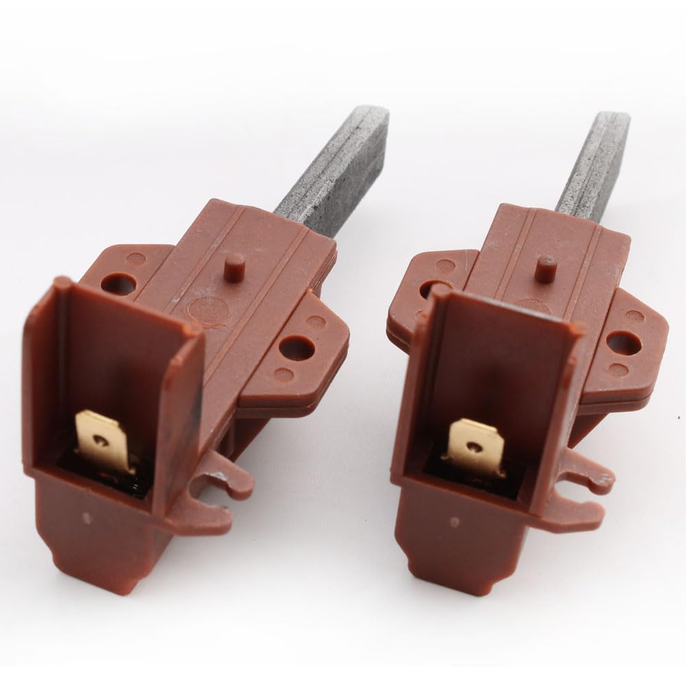 RUNCCI-YUN 4 Spazzole Di Carbone 12,5x5x42mm Per Motori Elettrici – Compatibili Con Bosch Siemens (616505) – Con Molla E Capocorda